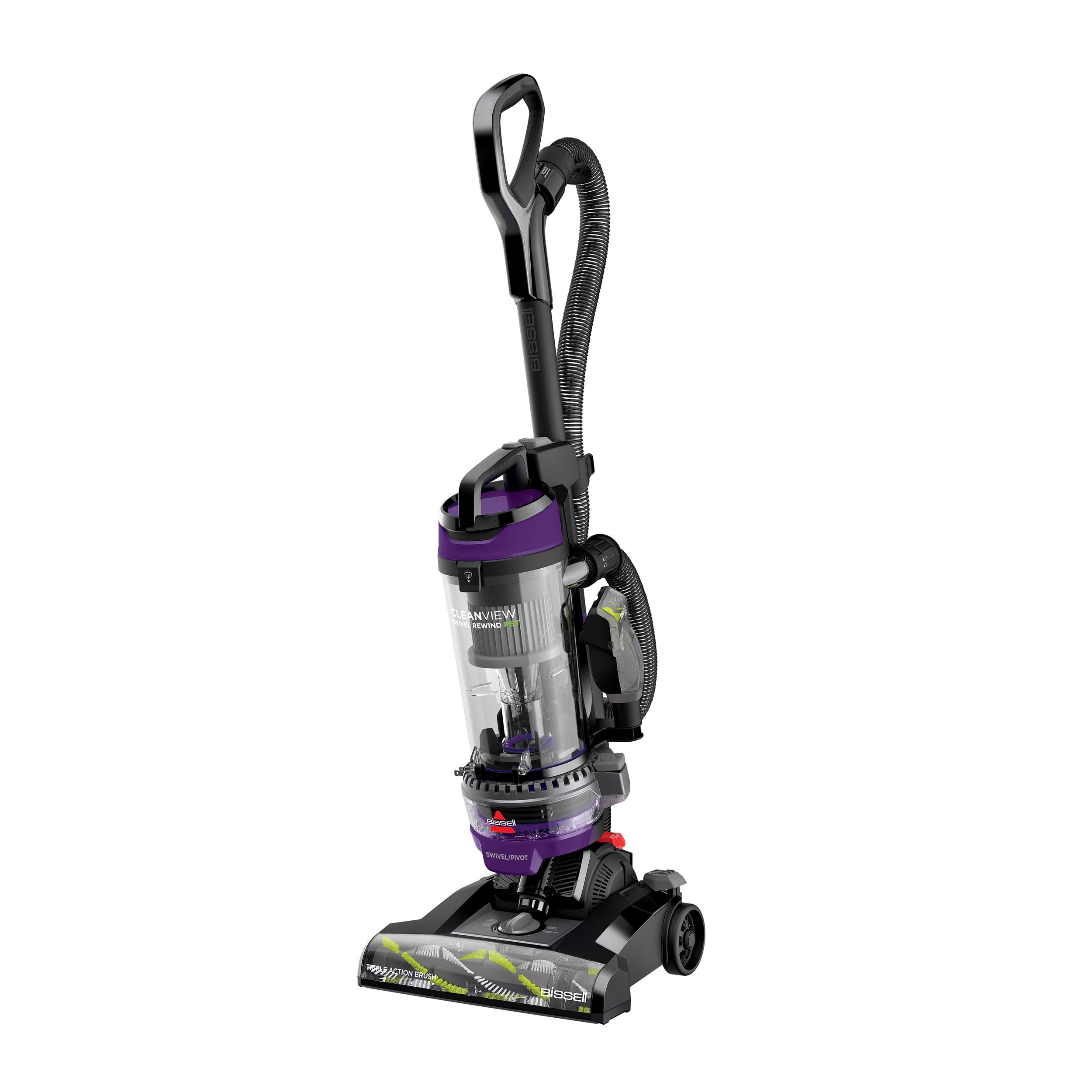 CleanView Swivel Rewind Pet Upright Vacuum Cleaner in Black | BISSELL