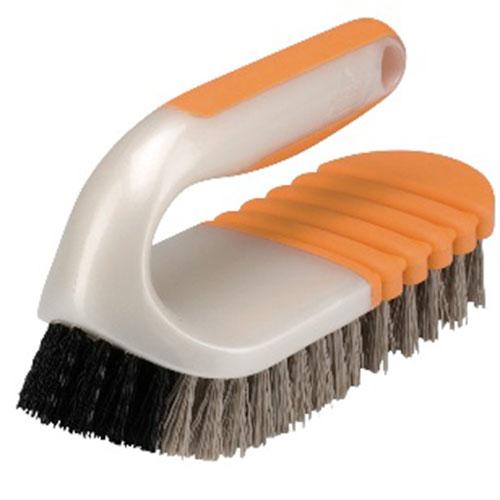 Flexible Scrub Brush | White/Orange | 1744