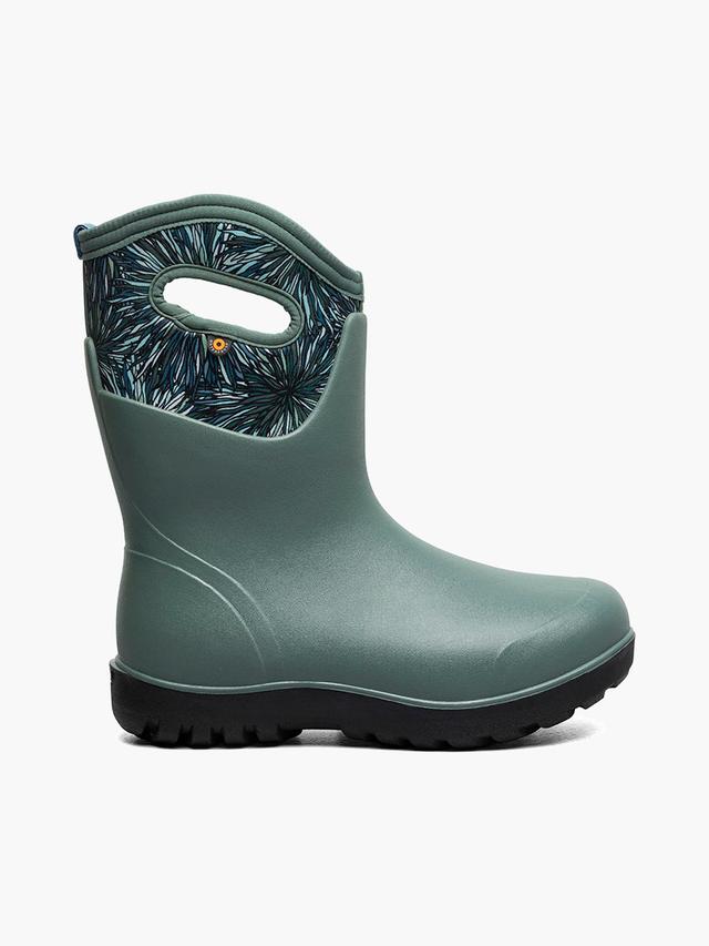Bogs Boots Neo-Classic Mid - Firework Floral Women's Farm Boots Loden Multi Size 6