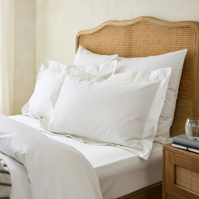 1000TC Premium Oxford Pillowcases White