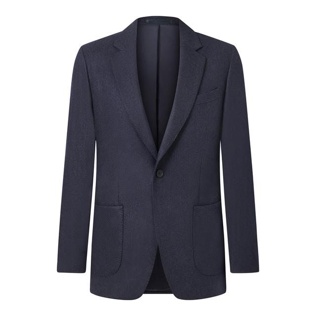 Kilgour Savile Row Navy Flannel Wool Blend Jacket - Size 48