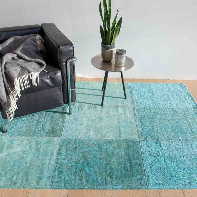 Louis De Poortere Azur Vintage Patchwork 230 x 330 cm Rug - Size 230x330cm