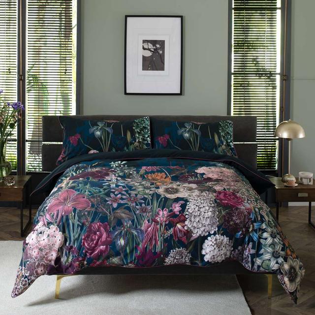 The Lyndon Company Tivoli Nighttime Digital Print 100% Cotton Duvet Cover Set Duvet Set Double - Size Double