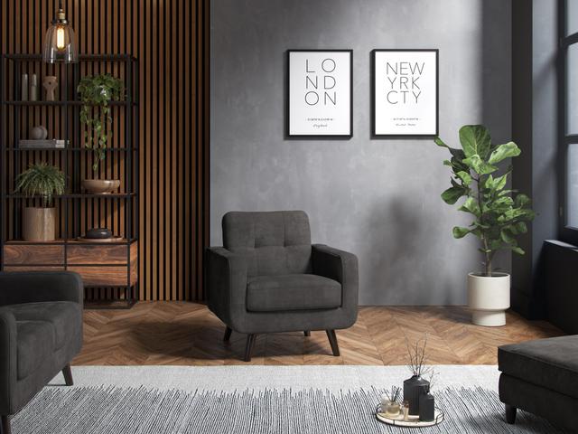 The Great Sofa Company Esme Armchair Enjoy Graphite - Size One Size