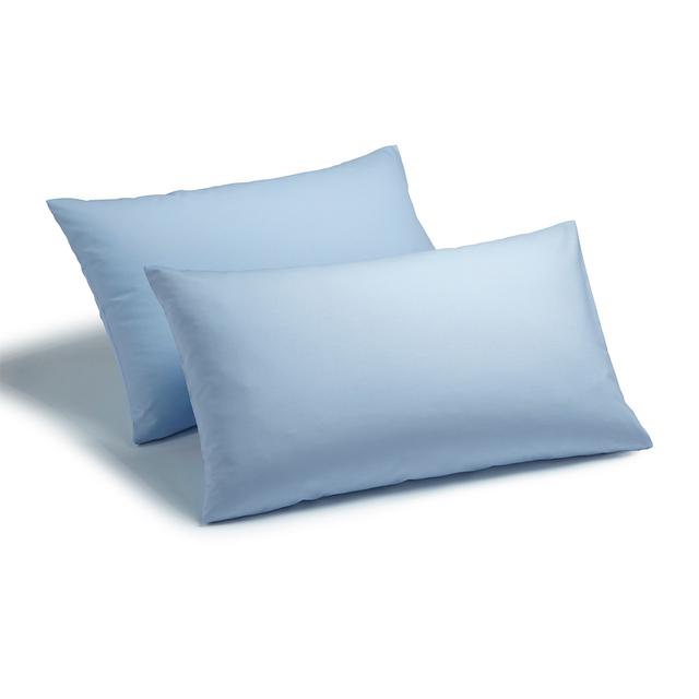 Martex Charlotte Thomas Poetry Plain Dye 1 Pair Housewife Pillowcases - Blue - Size One Size
