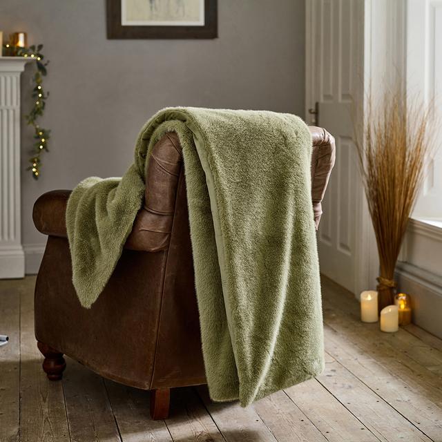 The Lyndon Company Ashford 130x180cm Throw Sage