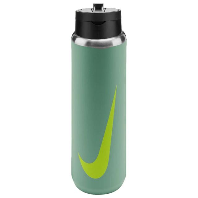 Nike Straw Bottle Recharge Stainless Steel Green - Size One Size