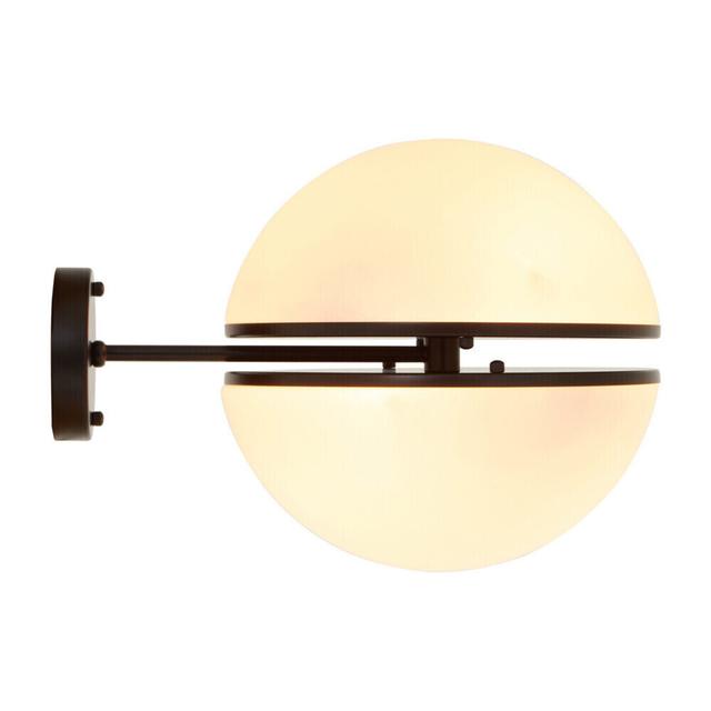 Premier Housewares Abira Matte Black Ball Wall Light - Size One Size