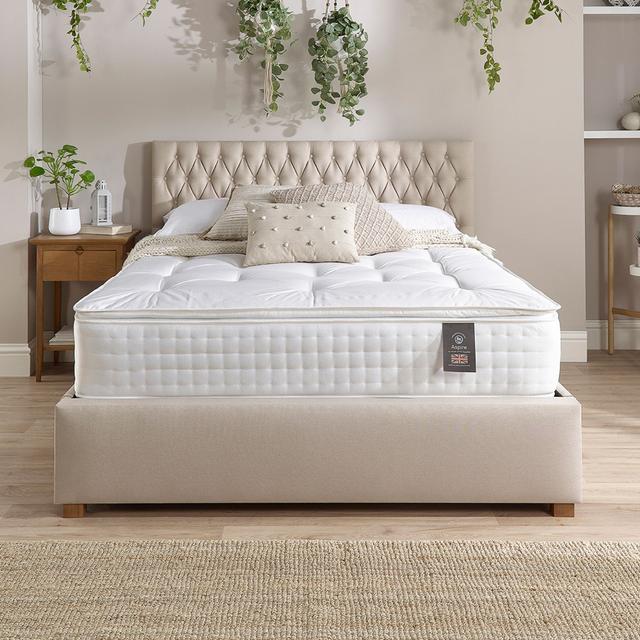 Aspire Furniture 3000 Pocket Natural Pillow Top Mattress - Size Double