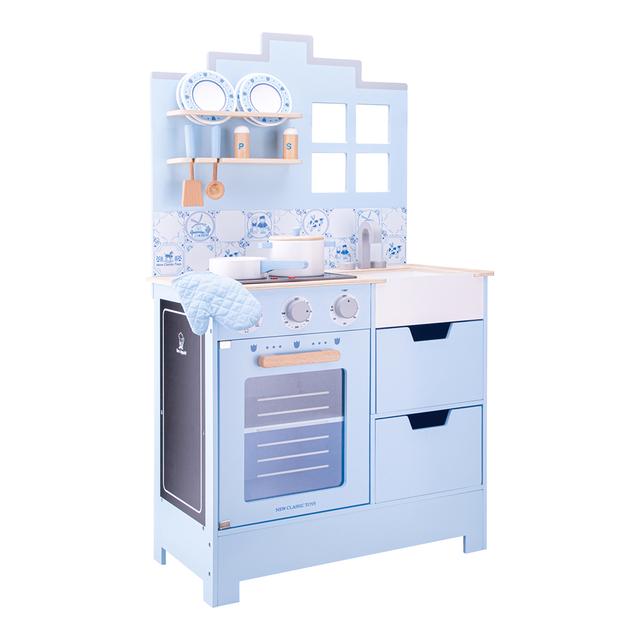 New Classic Toys Blue Kitchenette with Accessories