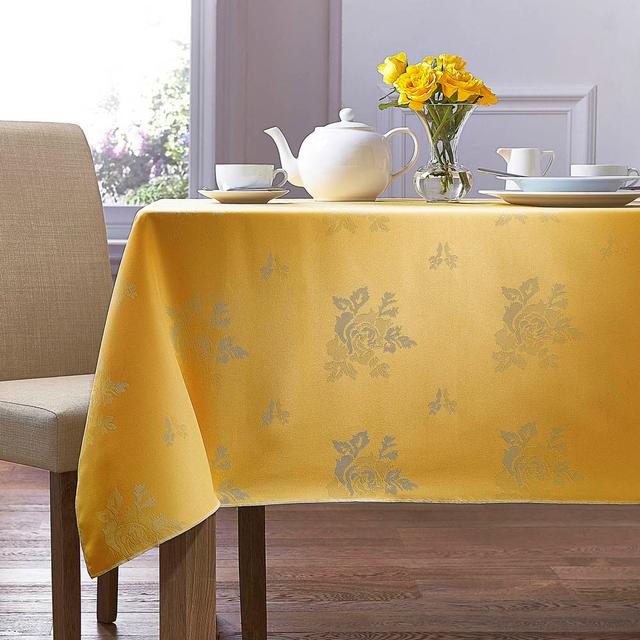 Martex Cezanne 100% Polyester Gold Round Tablecloth - 178cm - Size One Size