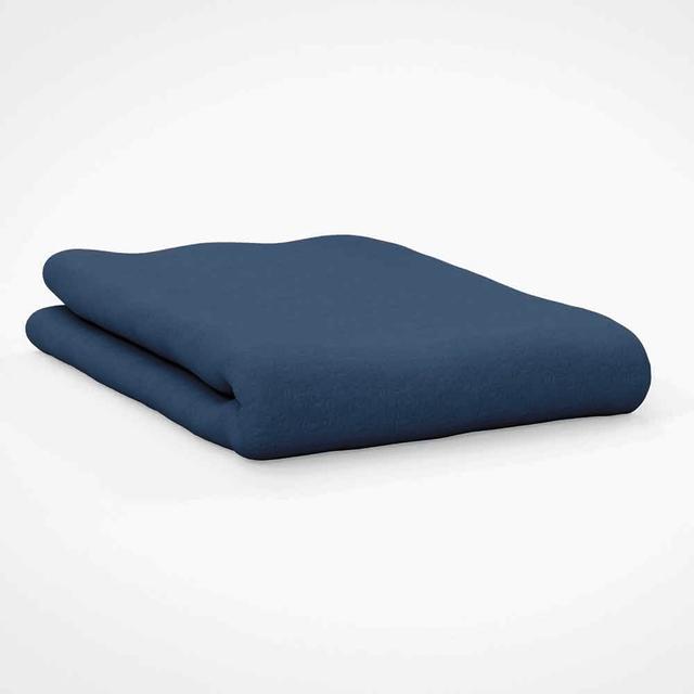 Belledorm 100% Brushed Cotton King/Superking Flat Sheet Navy - Size Kingsize