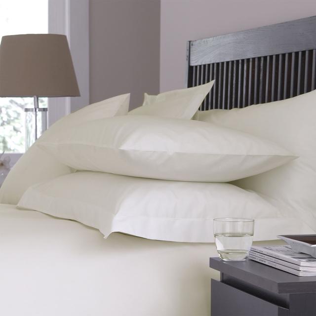Martex Percale Classic Ivory Pillowcase - 68 x 68cm - Size One Size