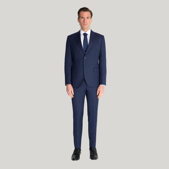 Harry Brown Raffi Three Piece Slim Fit Suit in Navy - Size 52S