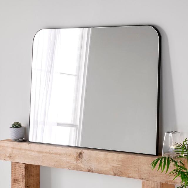 Yearn Minimal Black Mantle Mirror 110(w) x 80cm(h) - Size One Size