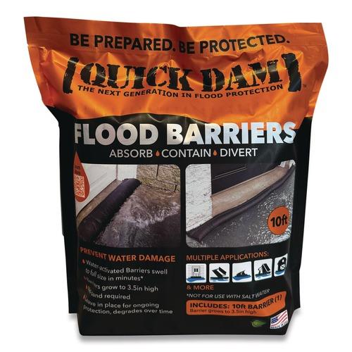 Quick Dam Flood Barriers, 6-in x 10 ft x, 3.5-in, 1 Barrier