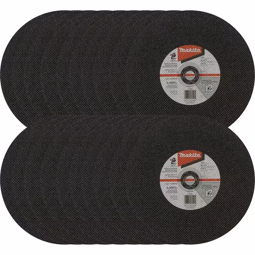 Makita 25-Piece 14 in. x .110 in. x 1 in. 30 Grit Thin Cut‑Off Wheel for Aluminum Cutting