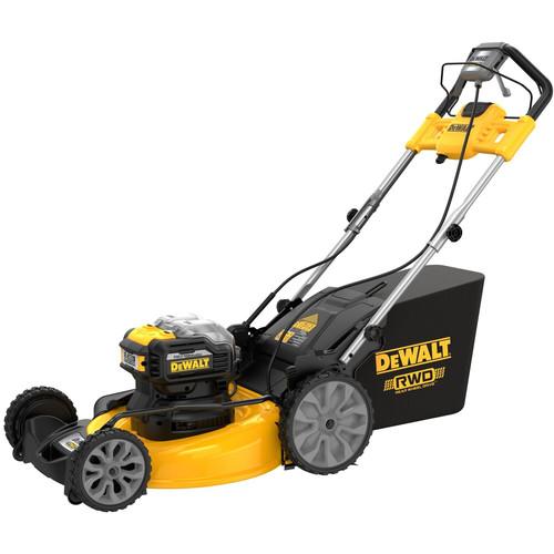 Dewalt DCMWSP255Y2 2X20V MAX Lithium-Ion Brushless 21-1/2 in. Cordless RWD Self-Propelled Lawn Mower Kit (12 Ah)