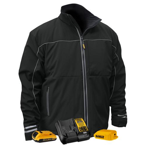 Dewalt 20V MAX Lithium-Ion Lightweight Soft-Shell Heated Jacket Kit - Medium, Black (2 Ah)