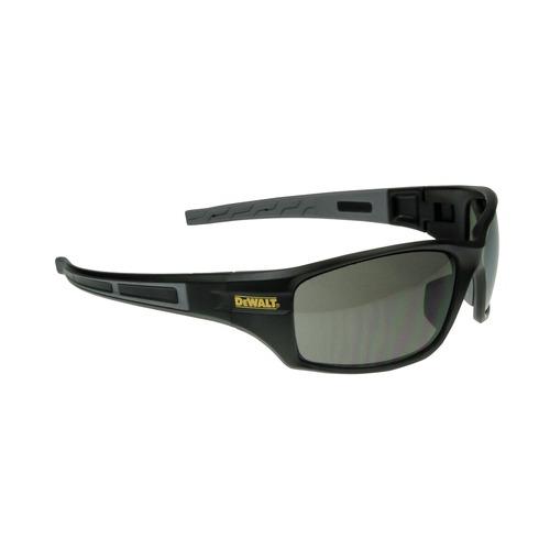 Dewalt (12/Carton) Auger Safety Glasses - Black Frame, Smoke Lens