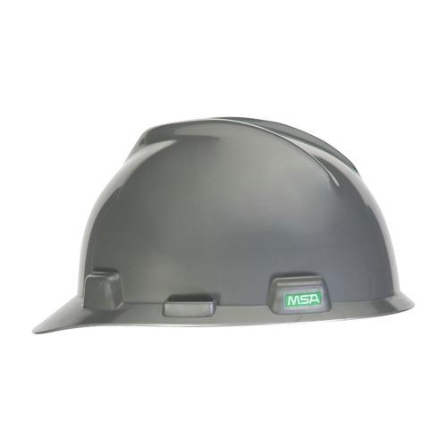 MSA V-Gard Slotted Cap with Staz-On Suspension - Silver
