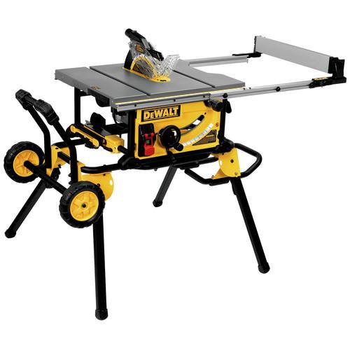Factory Reconditioned Dewalt 15 Amp 10 in. Corded Jobsite Table Saw and Rolling Stand - DWE7491RSR