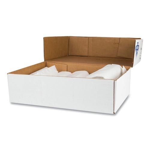 Inteplast Group VALH4048N12 High-Density 45 Gallon 40 in. x 46 in. Commercial Can Liners - Clear (250/Carton)
