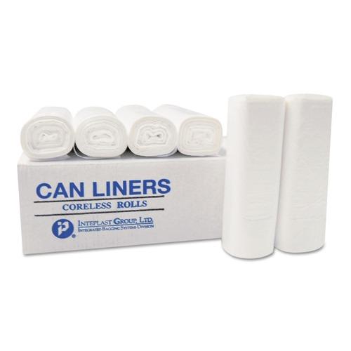 Inteplast Group S434812N 60 gal. 12 microns 43 in. x 48 in. High-Density Interleaved Commercial Can Liners - Clear (200/Carton)