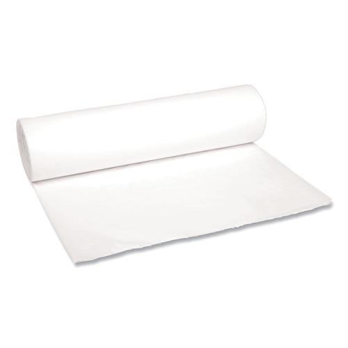 Boardwalk H8647HWKR01 43 in. x 47 in. 56 gal. 0.6 mil Low-Density Waste Can Liners - White (100/Carton)