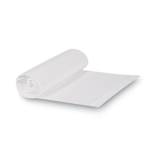 Boardwalk Z6639HN GR1 33 Gallon 13 mic Perforated Roll High Density Can Liners - Natural (25 Bags/Roll, 10 Rolls/Carton)