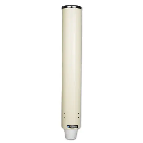 San Jamar Foam Cup Dispenser with Removable Cap for 4 oz. to 10 oz. Cups - Sand - C4210PFSD