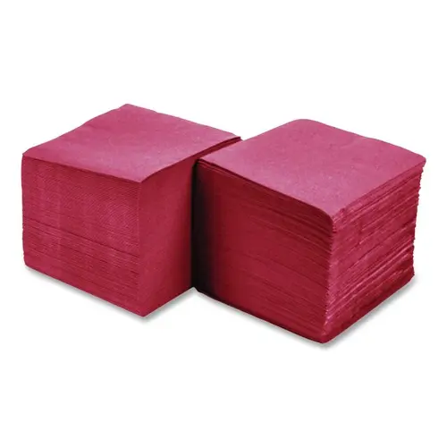 Hoffmaster 9-1/2 in. x 9-1/2 in. 2-Ply Beverage Napkins - Red (1000/Carton) - 180311