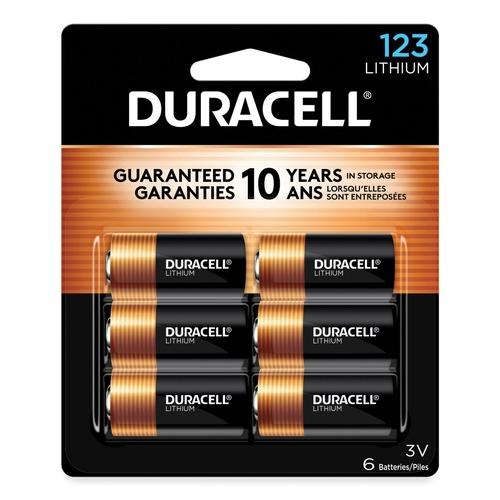 Duracell DL123AB6PK 3V Specialty High-Power 123 Lithium Batteries (6/Pack)