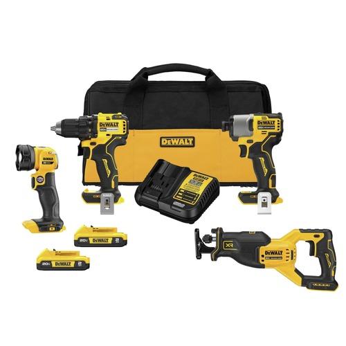 Dewalt 20V MAX Brushless Lithium-Ion Cordless 4-Tool Combo Kit (2 Ah) - DCK427D2
