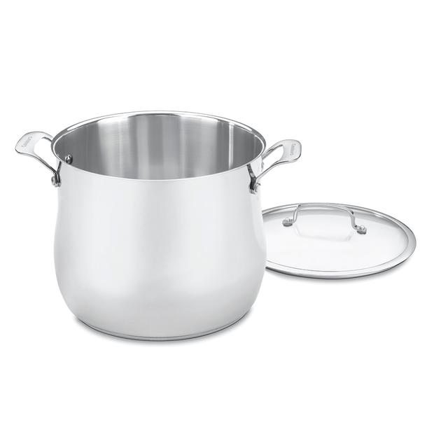 Cuisinart Contour® Stainless 12" Qt. Stockpot with Cover