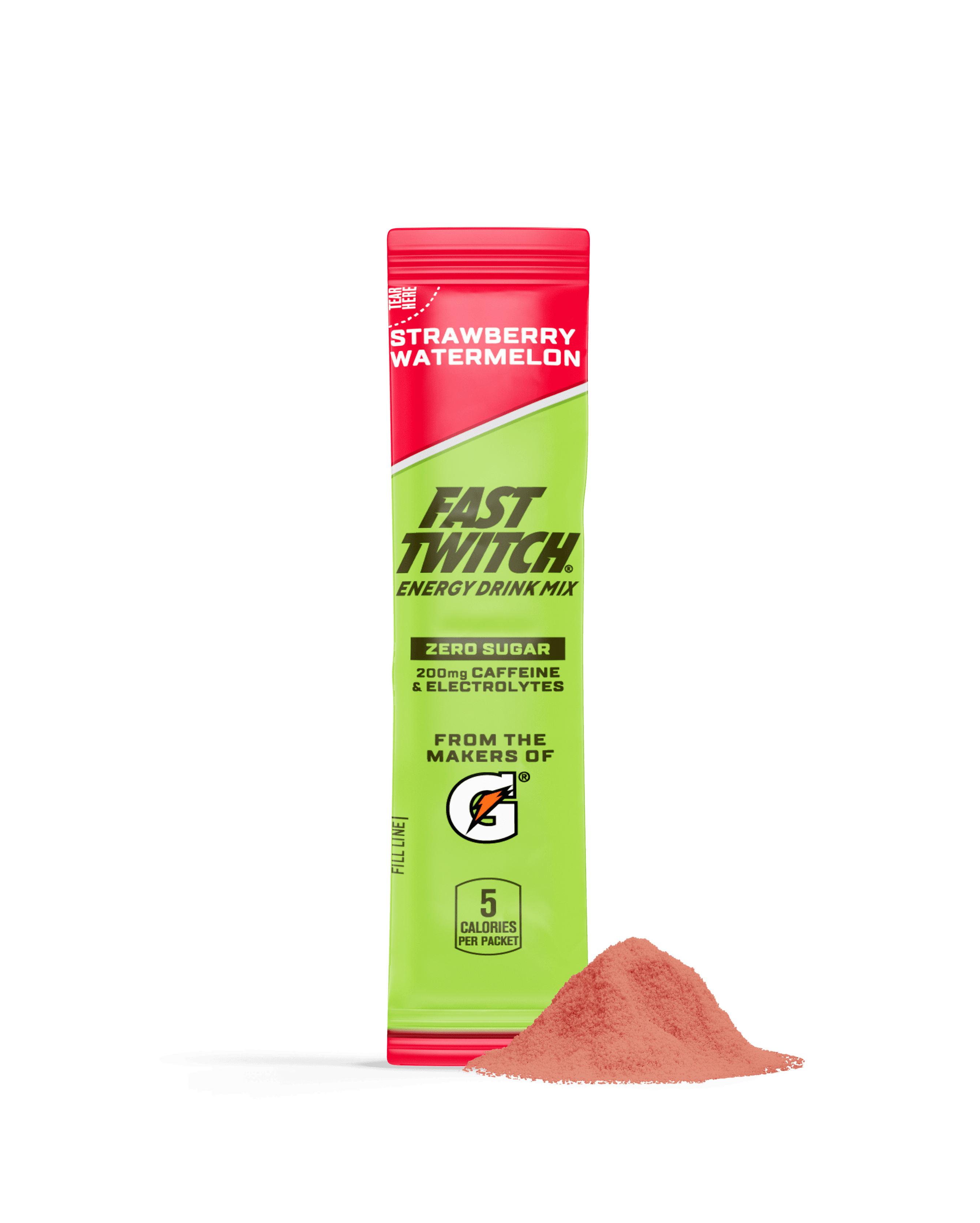 Fast Twitch Energy Stick Powder, Strawberry Watermelon, 120 sticks