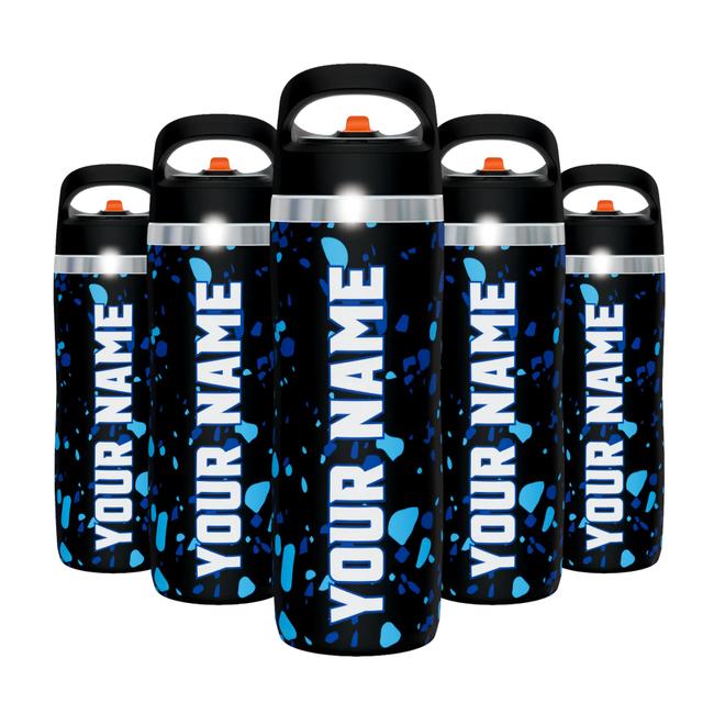 10+ Custom Stainless Steel Straw Cap Water Bottles, 22oz