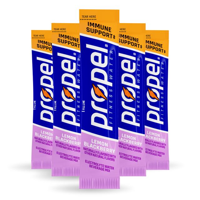 720+ Propel Immune Support Powder Sticks, Lemon Blackberry