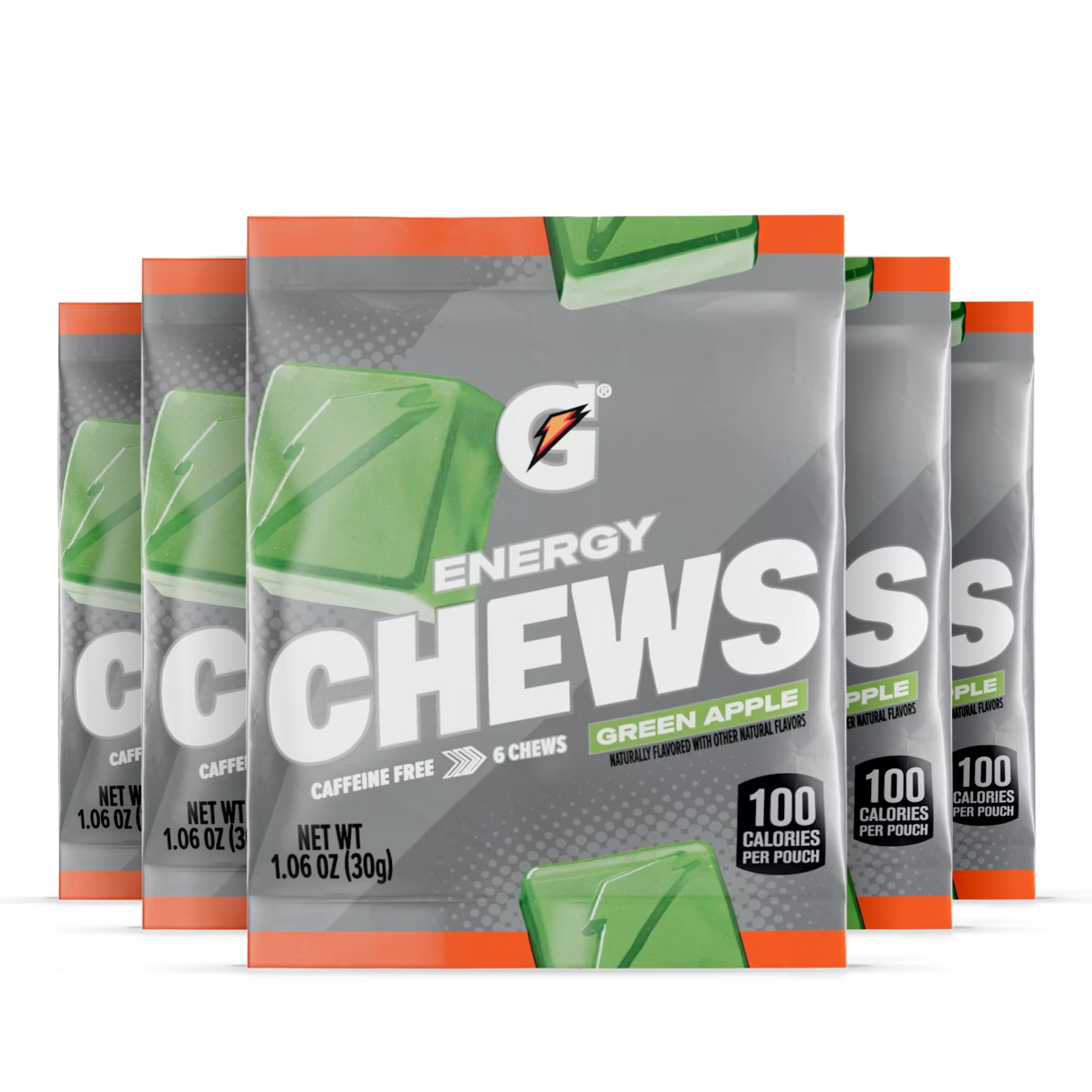 Gatorade Energy Chews, Green Apple, 16 count