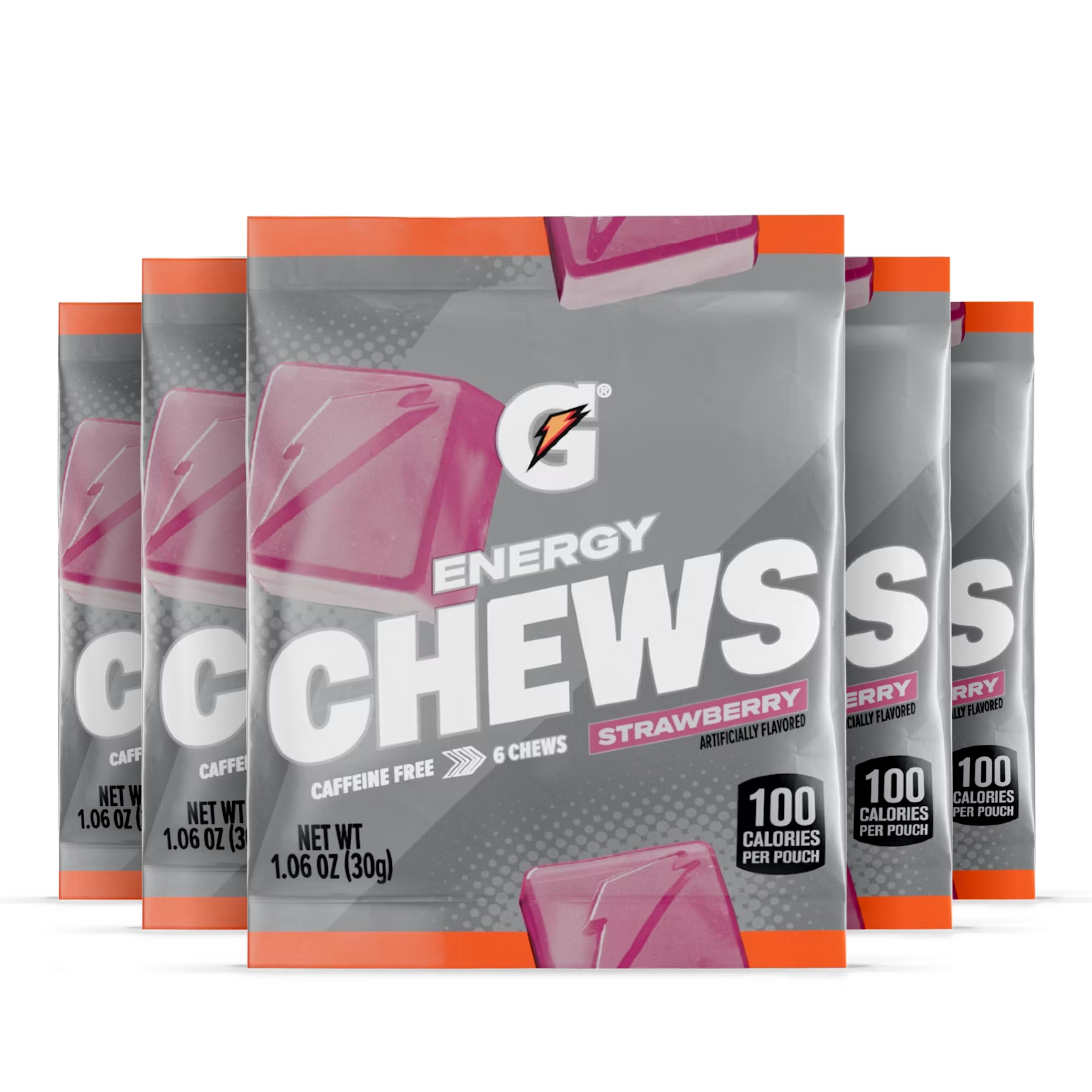 Gatorade Energy Chews, Strawberry, 16 count