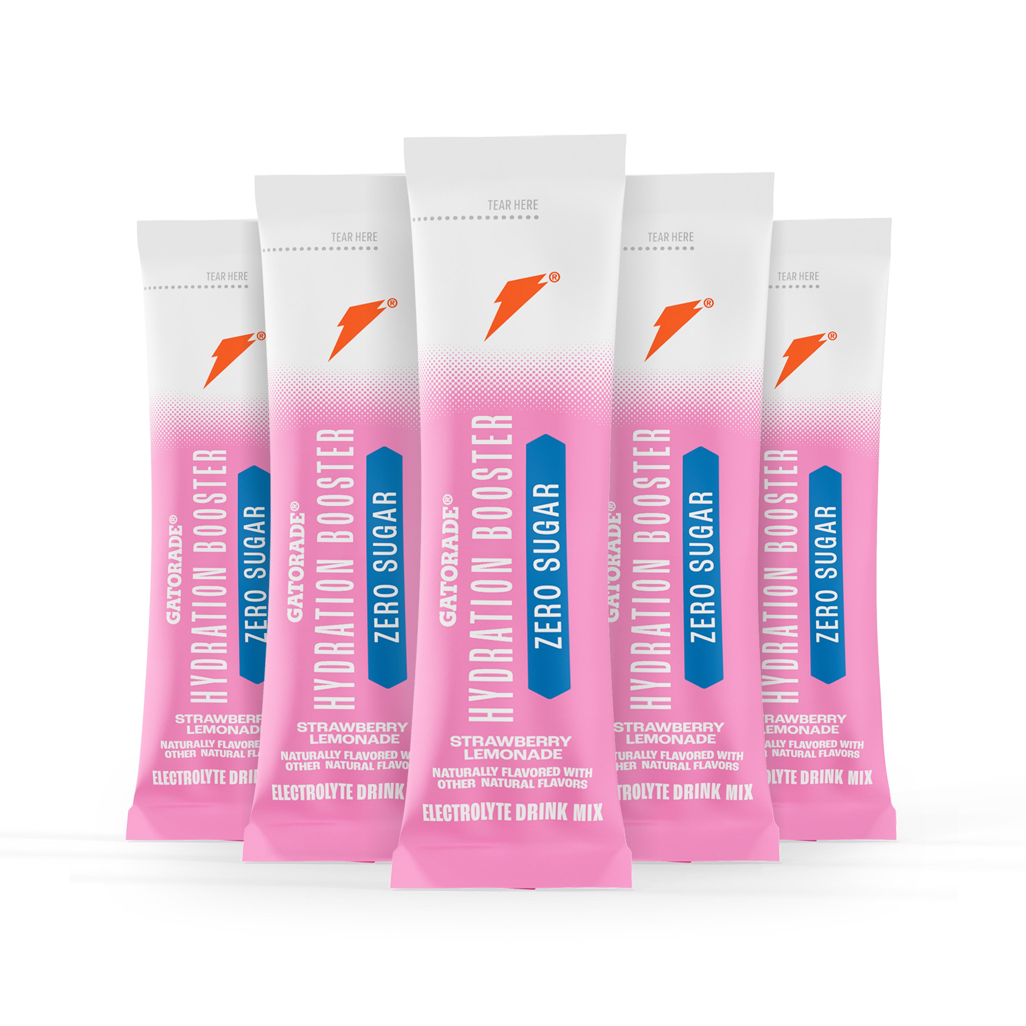 336+ Gatorade Hydration Booster Zero Sugar Powder Sticks, Strawberry Lemonade