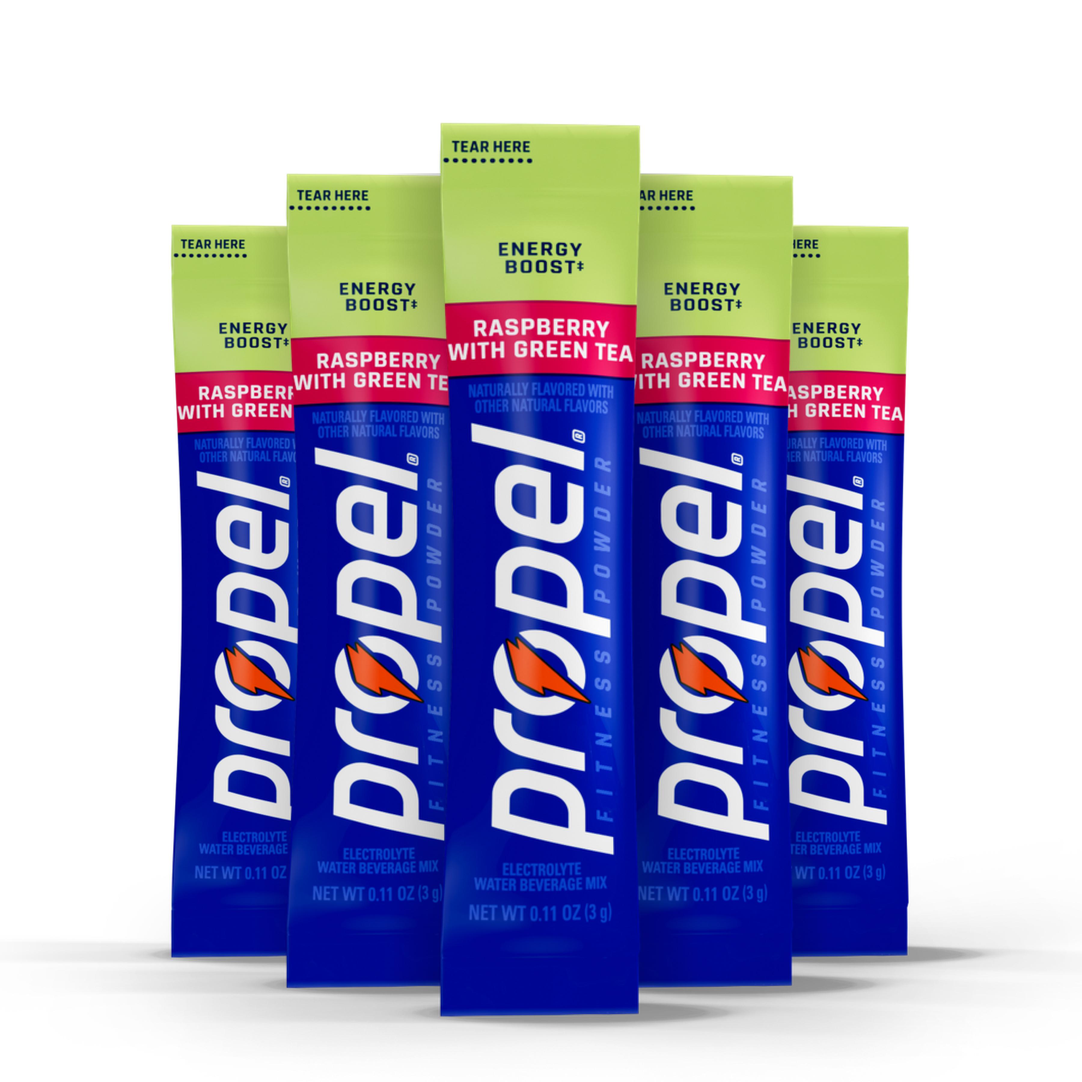 720+ Propel Energy Boost Powder Sticks, Raspberry Green Tea