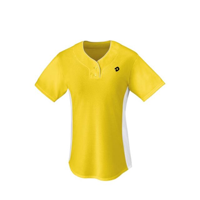 DeMarini Women's T600 2-Button Jersey | Yellow | Size XS