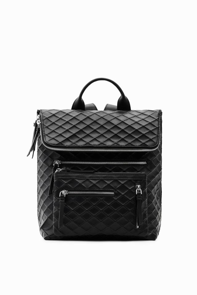 Midsize embossed backpack