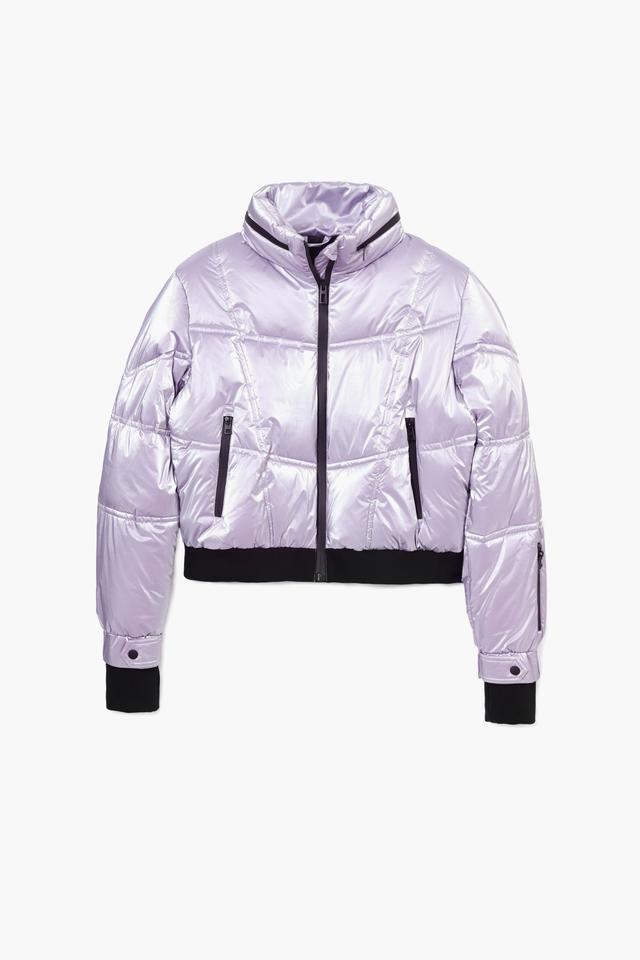 Manteau matelassé métallisé