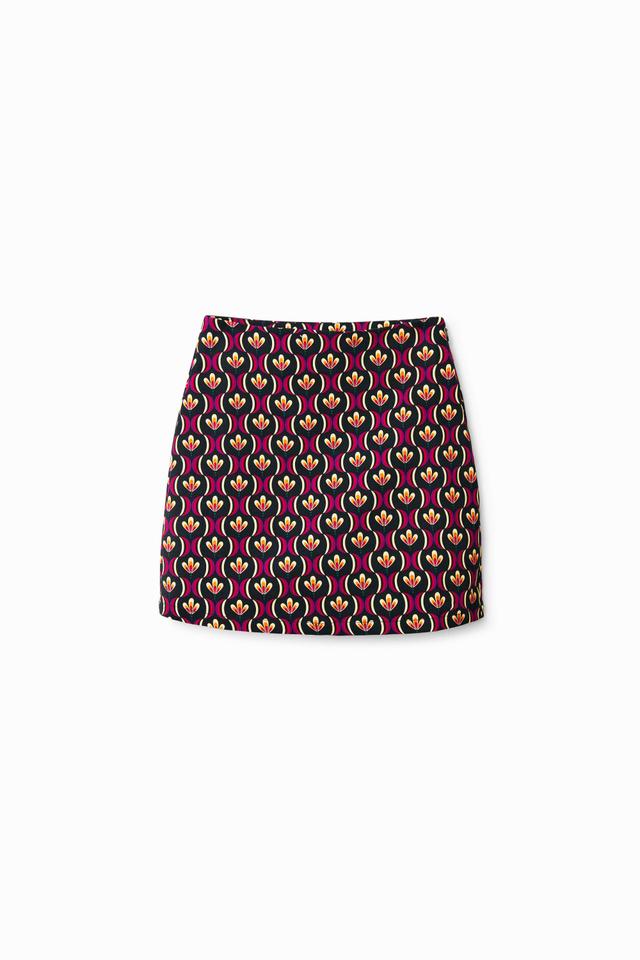Retro slim mini skirt