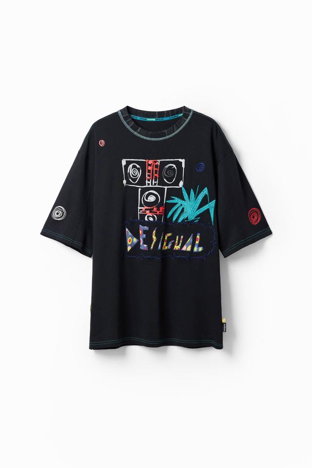 Desigual embroidered t-shirt.