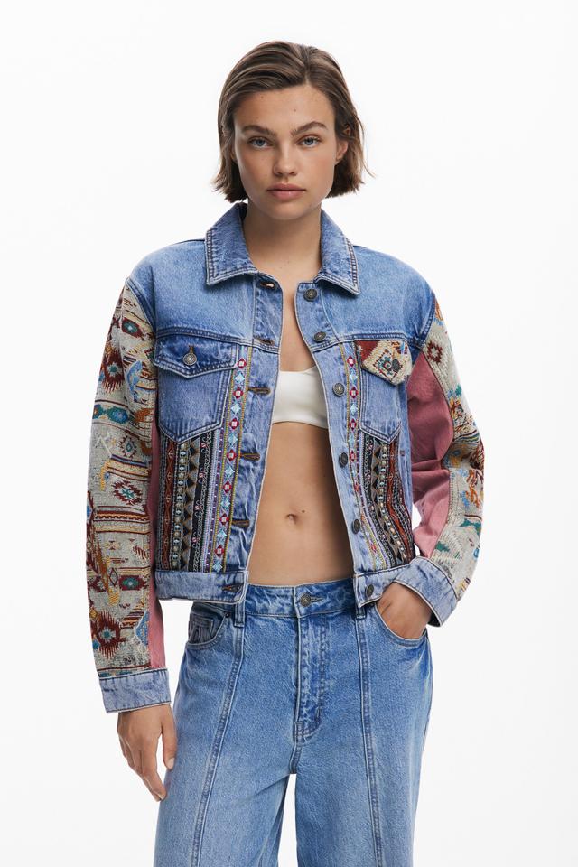 Veste en jean boho
