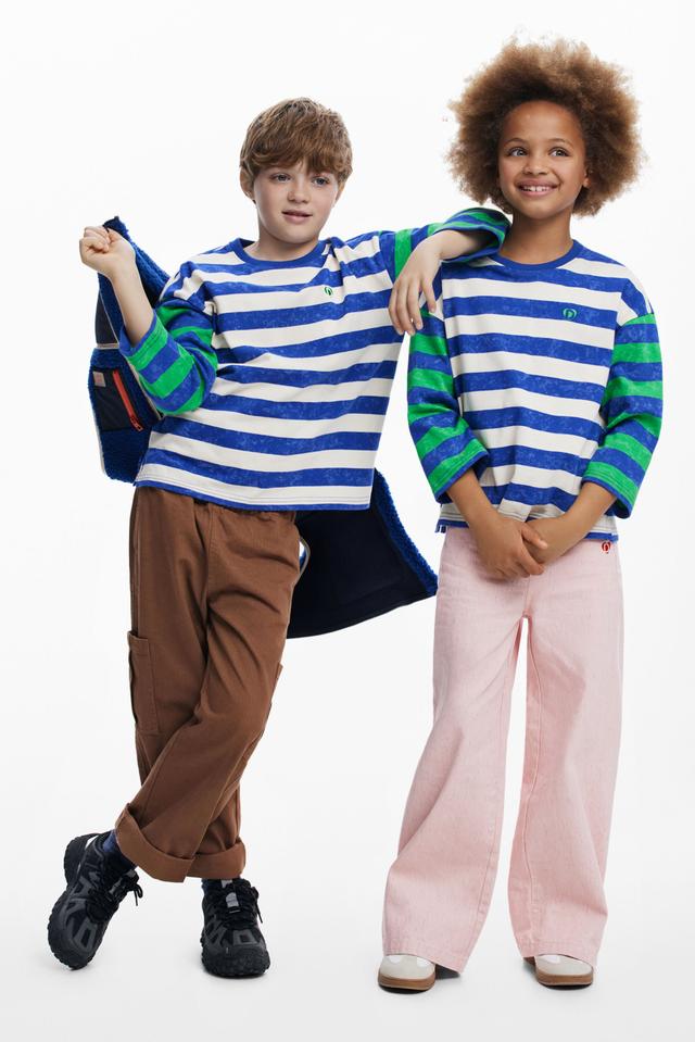 Faded striped T-shirt