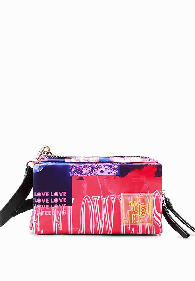Small collage crossbody bag